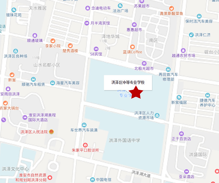 2019年10月淮安市自学考试考点区域地图(图5)
