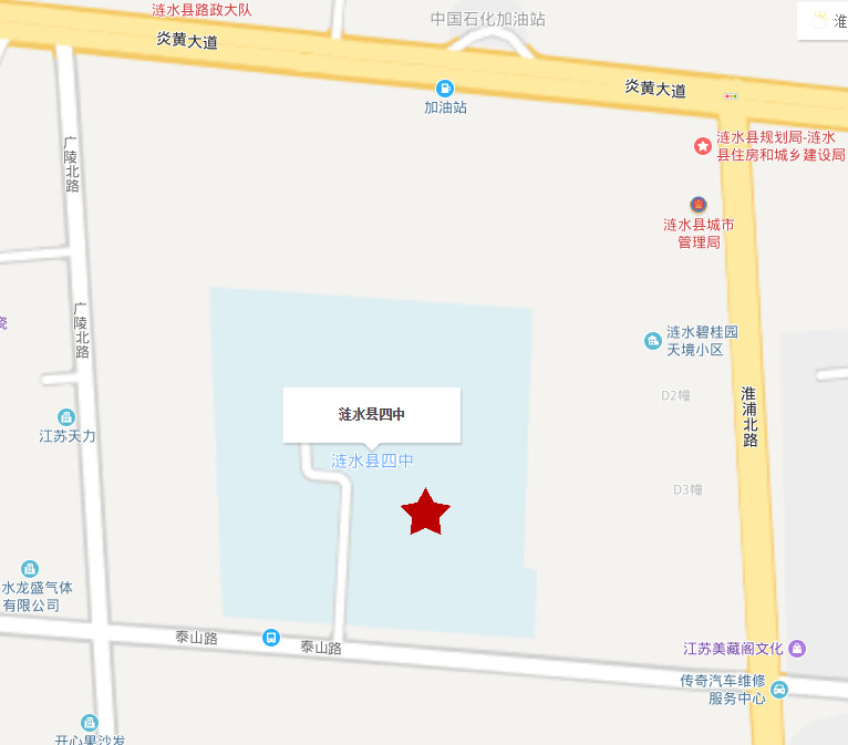 2019年10月淮安市自学考试考点区域地图(图4)