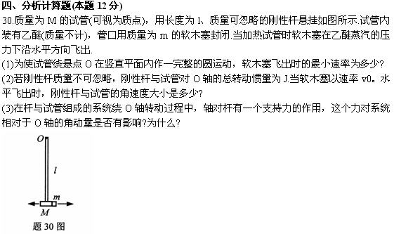 全国2010年4月高等教育自学考试物理(工)试题(图9) 全国2010年4月高等教育自学考试物理(工)试题(图9)