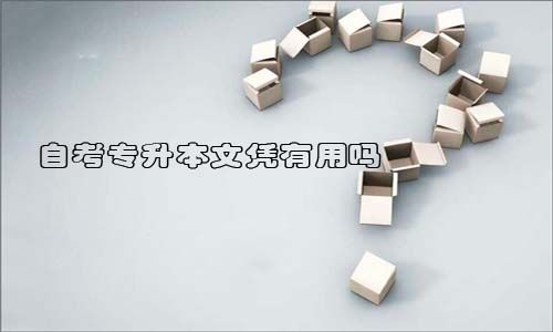 自考专升本文凭有用吗?(图1) 自考专升本